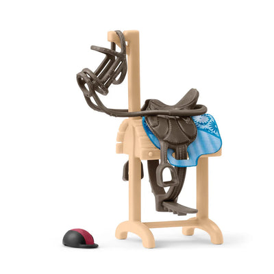 Schleich saddle rack and bridle