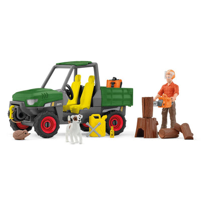 Schleich Forest Ranger with Vehicle