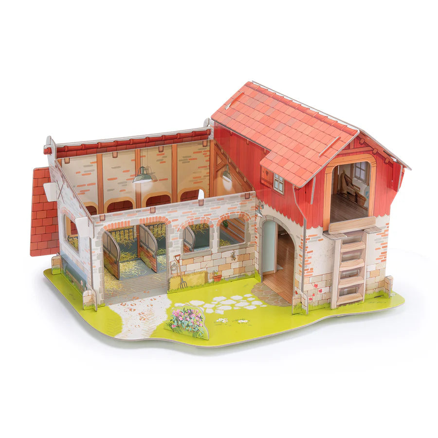 Toymany Alpaca Baby Lying Brown