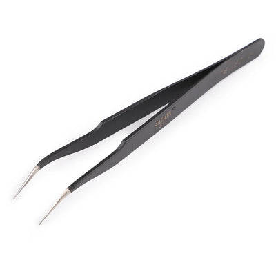 Pince à épiler pointe fine courbée