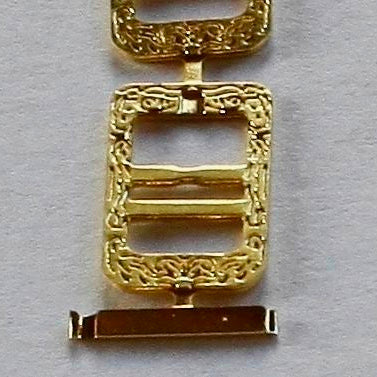 Poelli Double buckle 2mm (silver/gold)