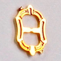 2mm Double Baroque buckle (Silver/Gold)