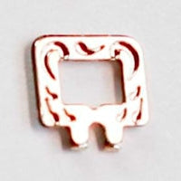 Boucles simples décorées 2mm