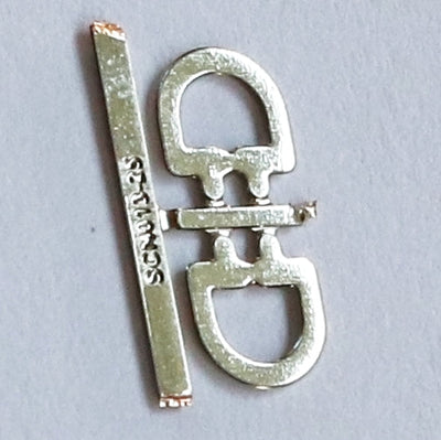 Simple rounded buckle 2.5mm silver