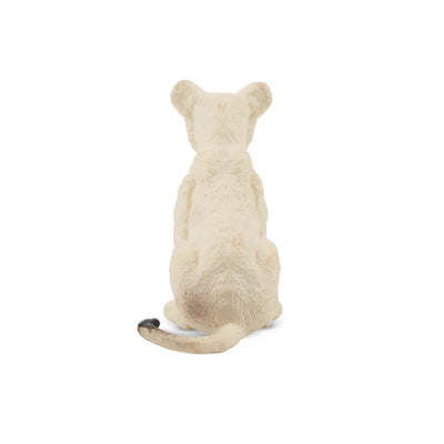 Toymany White Lion Cub Sitting