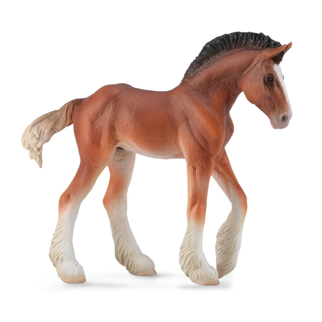 CollectA 88625 Poulain Clydesdale bai