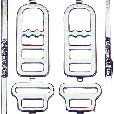 Boucles porte brancard sécurité 3mm