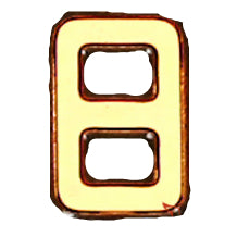 1mm Double Buckle (Silver/Gold)