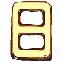 Double buckle 1.6mm (silver/gold)