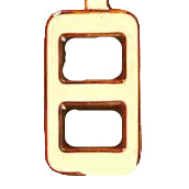 2mm Double buckle (Silver/Gold)