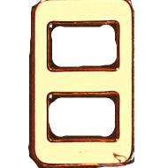 2.5mm Double buckle (Silver/Gold)