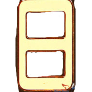 Double buckle 3mm (silver/gold)