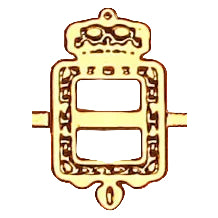 2mm Double Crown buckle (Silver/Gold)