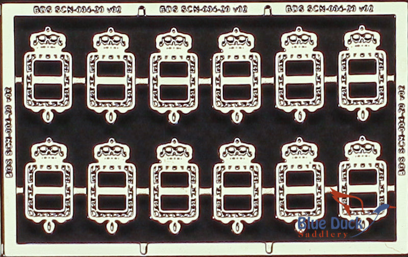 2mm Double Crown buckle (Silver/Gold)