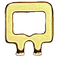 2mm Simple buckle (Silver/Gold)