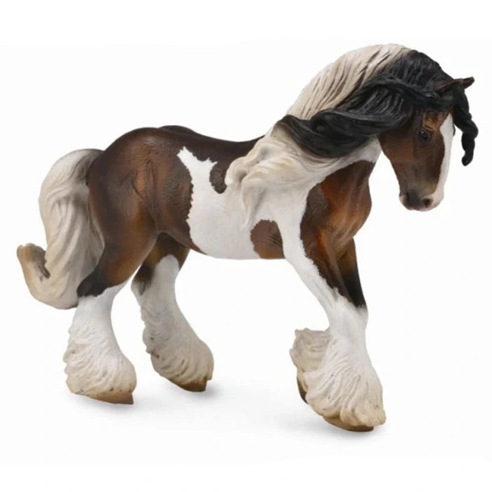 CollectA 88794 Bay Tobiano Gypsy Vanner Stallion