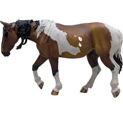 WIA Break The Mold (1:20) - Bay piebald Mustang mare and her foal