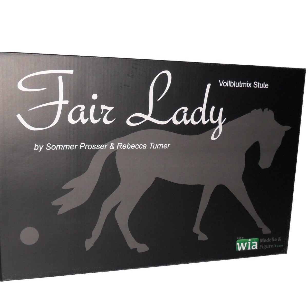 WIA Jument croisée pur-sang - Fair Lady Pie noir (Résine)