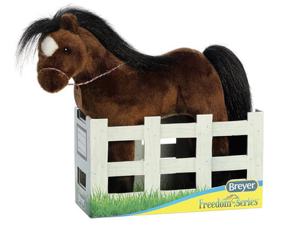 Breyer Peluche Cheval Pur-Sang Anglais bai 33cm