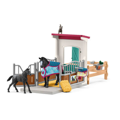 Schleich Box avec jument et poulain Appaloosa