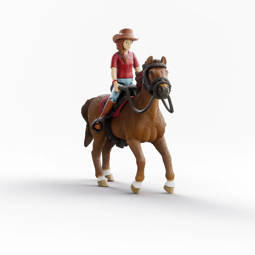 Schleich Cavalière Hannah et Cayenne