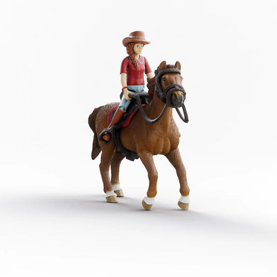 Schleich Cavalière Hannah et Cayenne