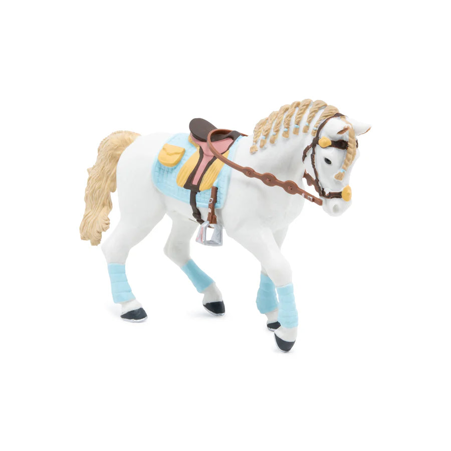Papo Cheval de la cavalière fashion bleue