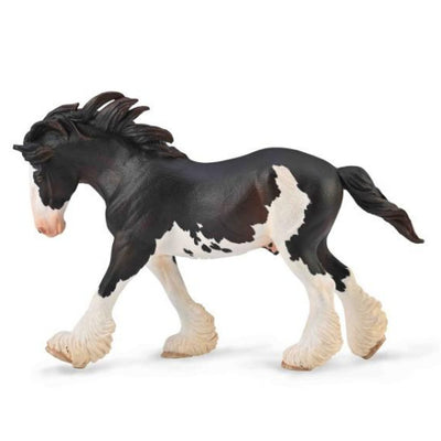 CollectA 88981 Étalon Clydesdale noir sabino