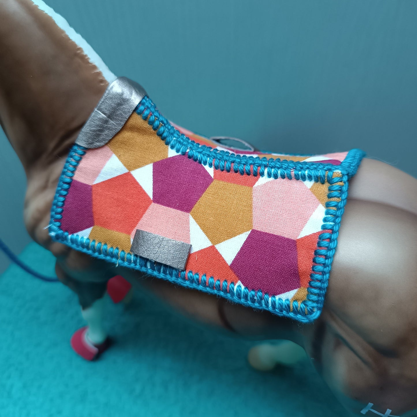 Tapis de selle western mosaïque (1:9)