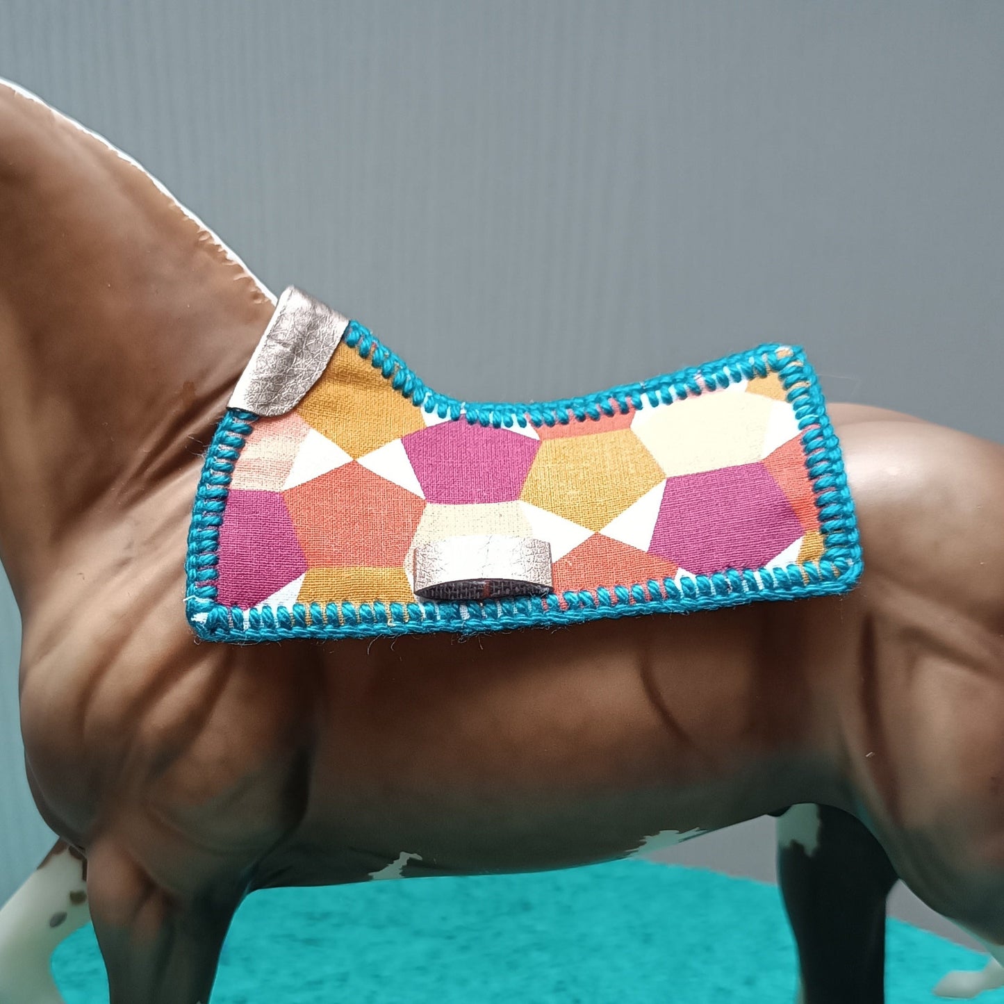 Tapis de selle western mosaïque (1:9)