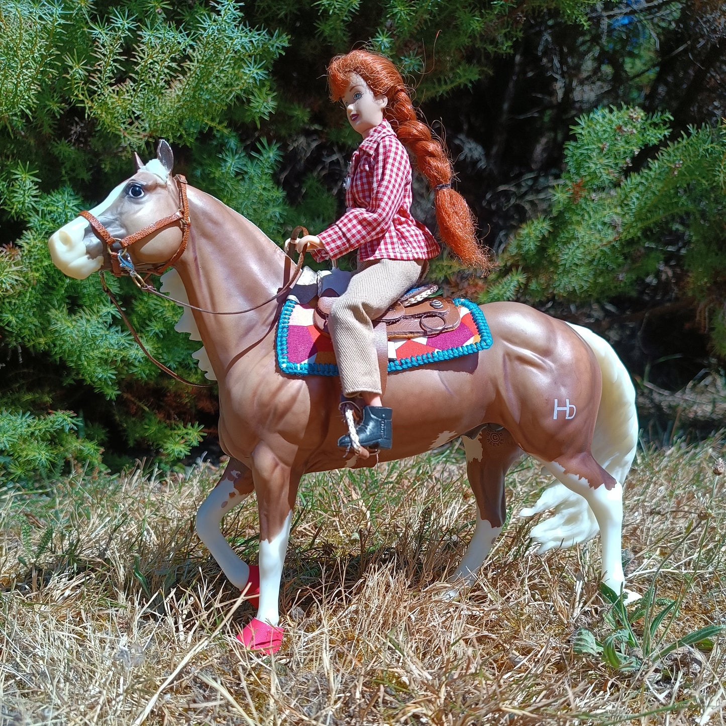 Tapis de selle western mosaïque (1:9)
