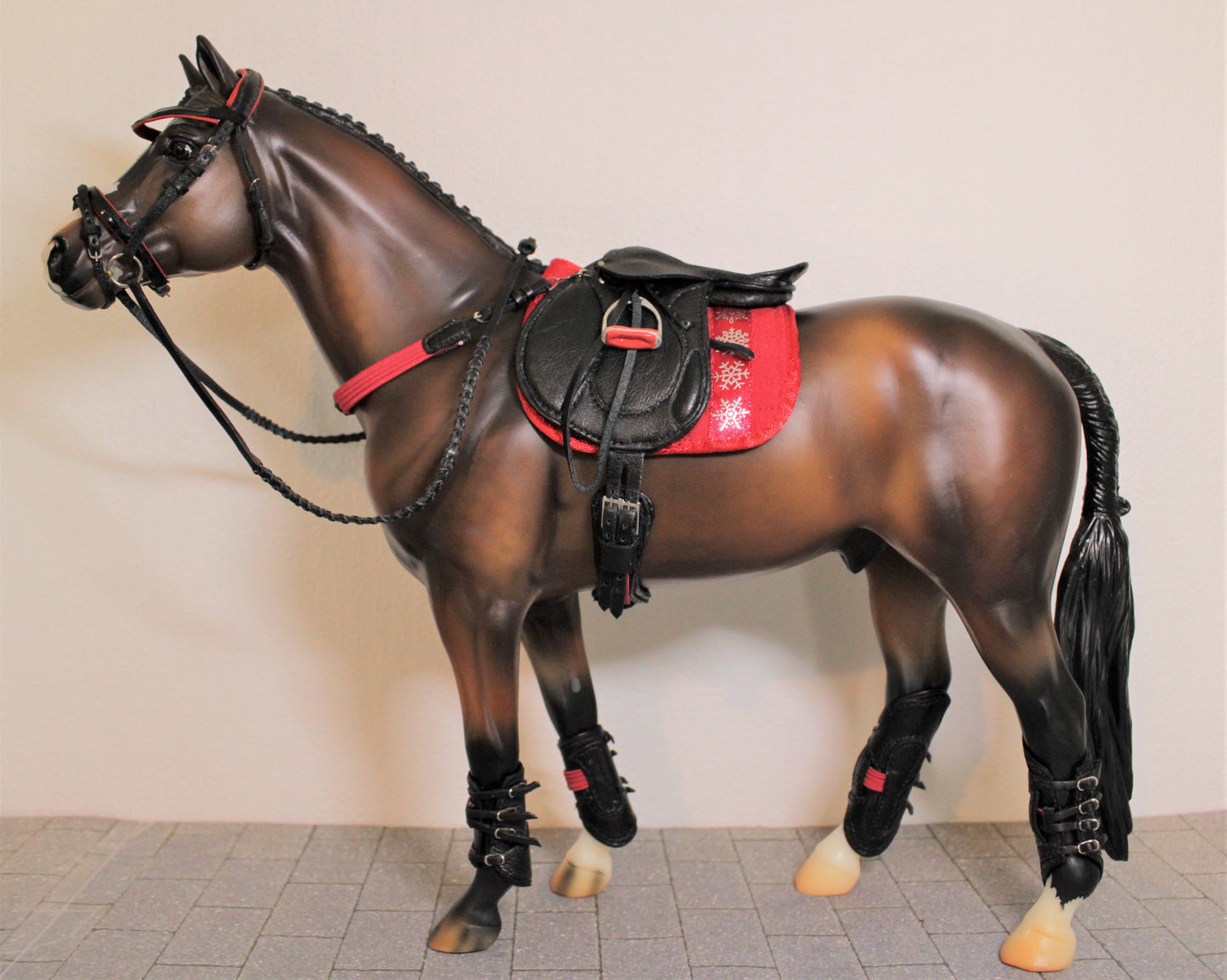 Ensemble de cross en cuir noir (1:9)