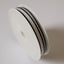 Ruban gros grain 6mm noir/blanc