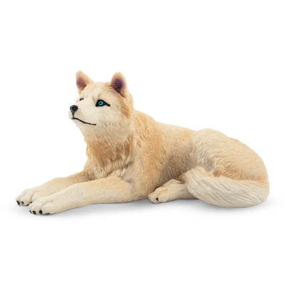 Toymany loup arctique couché