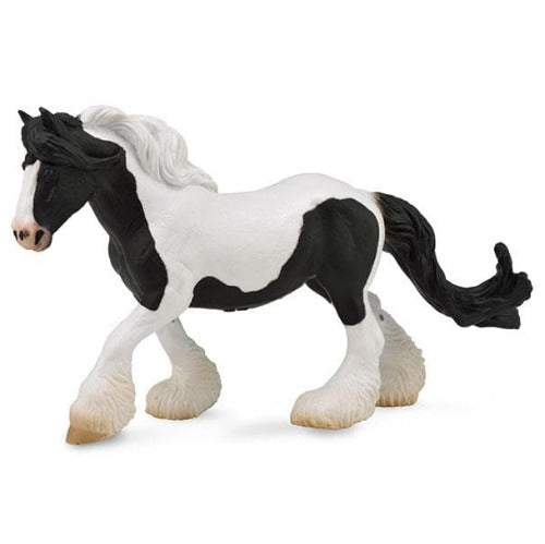 CollectA 88779 Stute Gypsy Vanner schwarz tobiano