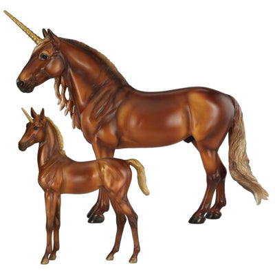 Breyer Traditionnel (1:9) 10082 - Coffret Licorne Cyrus & Solana