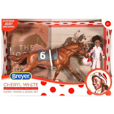 Breyer Classic (1:12) 6236 - Cheryl White | Coffret cheval, cavalier et livre