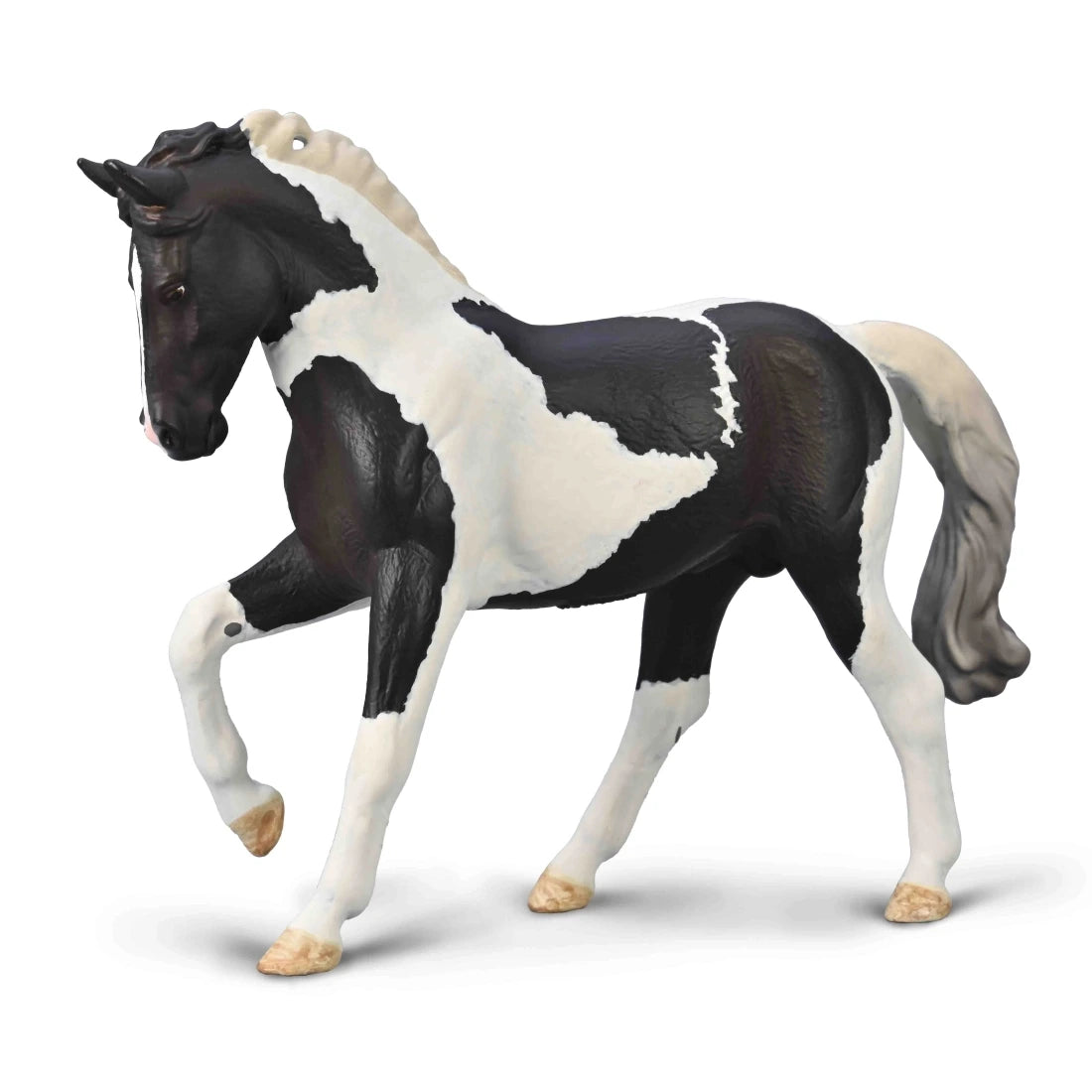 CollectA 80027 Étalon Warmblood noir tobiano