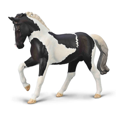 CollectA 80027 Étalon Warmblood noir tobiano