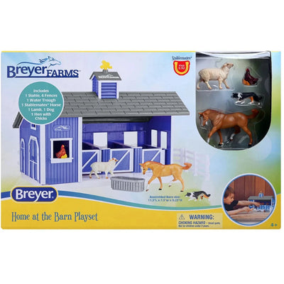 Breyer Stablemate (1:32) 59241 - Playset Grange bleue