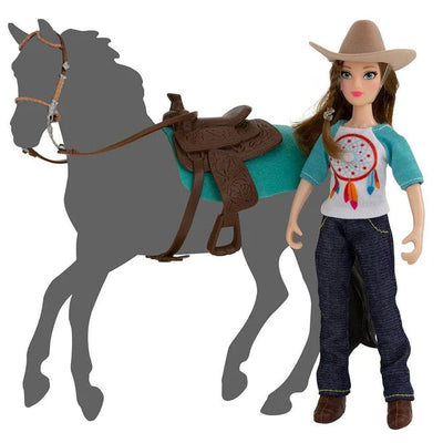 Breyer Classic (1:12) 62025 - Cavalière western et équipements
