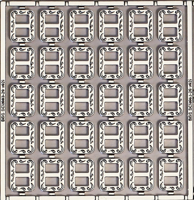 Boucles Doubles décorées 2mm