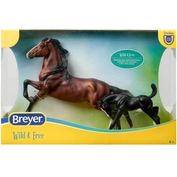 Breyer Classic (1:12) 62227 - Cheval et Poulain Wild & Free